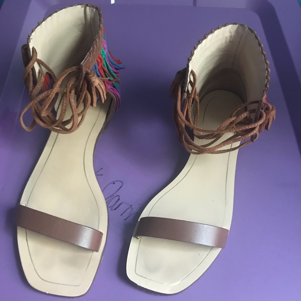 Zara Fringe Sandals